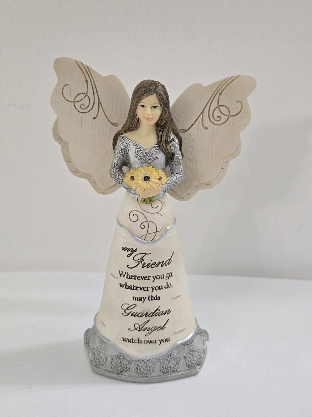 Elements Friend Guardian Angel Figurine 82404 Yellow Flowers Pavilion 2015